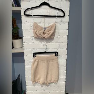 Princess‎ Polly - 2 Piece Strapless Sweater Outfit - Size XS/S